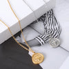 Irregular Compass Pendant Necklaces For Women Gold Plated Stainless Steel Collar Jewelry Gift - Image 6
