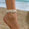 6pcs Set Charm Summer Beach Acrylic Round Ball Beaded Starfish Anklet for Women Multilayer Foot Jewelry Holiday Accessory Gift - Image 7