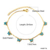 Blue Stone Anklets for Women Bracelet on Leg Stainless Steel Women's Chain Anklets Wedding Party Jewelry - Image 37