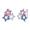 Small Hoop Earrings with Butterfly and Heart Motifs - Image 22