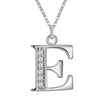 26 Letter Silver Necklace Pendant For Women Clavicle Chain Wedding Jewelry Party Gift - Image 6