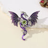 Flying Dragon Brooches Pins Woman Man Enamel Lapel PinGoth Brooch Punk Dragon Coat Backpack Badge Gothic Jewelry Gifts - Image 3