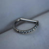 Titanium Nose Ring Piercing 8/10/12mm Nose Ring D Shape Segment Clicke Cartilage Tragus Helix Industrial Piercing Body - Image 18