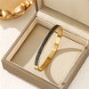 Geometric Zircon Cuff Bracelet For Women Golden Plated Open Bangle Party Wedding Jewelry Gifts - Image 30