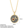 Stainless Steel Chain Necklace with Colorful Pendant Designs - Image 50