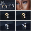 ZS 3-4Pcs/lot Gold Color Stainless Steel Nose Stud Set Heart Star Round Crystal Nose Piercing L Shape Nostril Piercing 18g/20g - Image 33