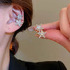 Crystal Star Clip-On Ear Cuff Earrings in Gold-Tone or Silver-Tone - Image 1