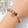 Mhs.sun 12 Star Zodiac Sign Pink Zebra Stone Beaded Bracelets Constellation Birthday Party Jewelry For Women Men - Image 2