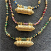 Double-Sided Eye Pendant Necklace with Woven Cord in Three Colors - Image 5