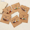 Mhs.sun 12 Star Zodiac Sign Gravel Stone Chains Bracelets With Card Couples Constellation Birthday Party Jewelry - Image 1