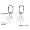 Stainless Steel Gold Color Drop Earrings Women Round Heart Flower Sun Totem Pendant Hoop Earrings Jewelry Gift - Image 10
