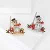 Enamel Christmas Snowman Brooches for Women Unisex Holiday Pins Casual Party Accessories Gifts Friend Decoration - Image 3