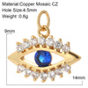 Eye Charm Jewelry Charms for Earrings Necklace Bracelet Making Cute Turkish Evil Blue Eye Pendant Gold Color Snake - Image 12