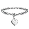 silver noble Heart 26 Letteres chain Bracelets for women party wedding Jewelry gifts - Image 3