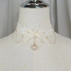 Sweet Lolita Pearl Lace Necklace Y2K Ribbon for Women Photo Shoot Bowknot Charm Choker for Girls Romantic Cute Style Jewelry - Image 6
