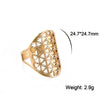 Eueavan Flower of Life Ring Stainless Steel Sacred Geometry Archangel Metatron Ring Adjustable Amulet Jewelry Gift - Image 19