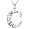 26 Letter Silver Necklace Pendant For Women Clavicle Chain Wedding Jewelry Party Gift - Image 30