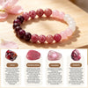 Stone Beaded Bracelet Pink Amethyst Bracelet Cubic Self Love Braclet Couple Jewelry Gift Handmade Bangles - Image 2