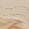 Stainless Steel Link Infinity Necklace Geometric Double Paperclip Pendant Women's Simple Jewelry - Image 1