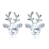 Cartoon Animal Deer Stud Earrings Small Antler Earing For Girls Kid CZ Crystal Stone Christmas Gift Jewelry Women - Image 9
