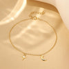 Silver Star Inlaid Opal With Mini Zircon Chain Bracelet For Women Elegant K Gold Jewelry Gift - Image 3