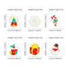 6 Styles Cartoon Christmas Theme Brooches Snowman Candy Canes Snowflake Stocking Shaped Enamel Pins Xmas Winter Badge - Image 4