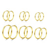 6 Pairs 6 Sizes 18G Small Hoop Earrings Tiny Cartilage Helix Daith Tragus Huggie Earrings Ear Piercing Jewelry Sleeper Ear Hoops - Image 8
