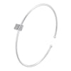 gold plated micro-set zirconia 26 letters A-Z simple unisex bracelet lucky letters bracelet silvery - Image 24