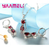 Silver Color Jewelry Sets for Woman Girls Shining Austrian Crystal Cute Cat Pendant Necklace Huggie Earring - Image 23