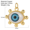 Eye Charm Jewelry Charms for Earrings Necklace Bracelet Making Cute Turkish Evil Blue Eye Pendant Gold Color Snake - Image 16
