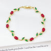 Charm Crystal Leaf Vine Flower Rhinestone Bracelet Necklace Jewelry Sets for Women Girl Party Wedding Jewelry Gift - Image 22