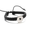 Leather 18MM Snap Button Bracelet Bangle Handmade Braided Leather Snap Bracelets for Women Men Buttons Jewelry - Image 19