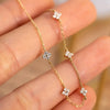 Silver Plated Gold Shiny Zircon Flower Bracelet for Women Korean Temperament Jewelry Gifts - Image 7