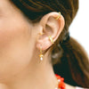 1PC Plated Gold Ear Cuff Earrings For Women C-Shape Crystal Clip On Earrings No Piercing Earrings Jewelry Gifts - Image 2