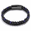 Stainless Steel Bracelet Tiger Eye Stone Beads Bracelet Lava Stone Beads Stainless Steel Bracelet Men Women Jewelry - Image 5