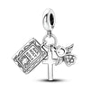 Charms Silver Travel Rome Paris Italy Plane Dangle Charms Fit Pan Bracelet Beads Making Pendants Jewelry - Image 8