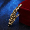 Men Feather Brooch Pin, Vintage Alloy Feather Brooch, Men's Leaf Suit Collar Pin - Image 7