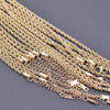 Ten-Piece Stainless Steel Chain Necklace Lot in Gold-Tone with 45 cm Length - Image 16