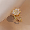 Rotatable Sunflower Necklaces For Women Jewelry Accessories Chain Choker - Image 7
