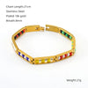 GD Religious Stainless Steel South Africa Bracelet Green And Yellow Color Orula Hidden Bracelet Yellow Beads Unisex Bangle - Image 7