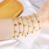 Stainless Steel Anklets for Women Gold Plated Round CZ Crystal Rhinestone Charm Allergy Free Foot Chain Beach Jewelry - Image 3