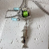 Mini Fishing Reel Pendant Necklace Creative Fishing Wheel Necklace Ring Set Sports Jewelry Accessories For Men Women - Image 3