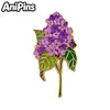 Cute Flower Pins 7-design Enamel Orchid Lilac Flower Metal Brooch Pin On Backpack Clothes Lapel Badge Friends Gifts - Image 3