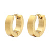 Creative Hip-Hop Rivet Heart Hoop Earrings For Women Stainless Steel Geometric Ear Buckle Piercing Cool Rock Punk Stud Jewelry - Image 10