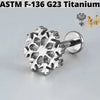 1PC Moon Titanium Cartilage Earrings Stud 16G Internally Threaded Helix Heart Ear Tragus Piercing Body Jewelry - Image 7