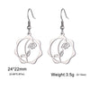 Birth Flowers Dangle Earrings Stainless Steel Gold Color Daisy Rose Snowdrop Women's Floral Earring Jewelry Birthday Gift - Image 12