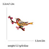 Magpie Brooch Cute Bird Flower Enamel Rhinestone Corsage Pin Clothing Accessories Jewelry - Image 9