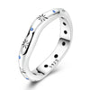 Silver Rings Star Sun Starry Sky Silver Zircon Ring For Women Wedding Anniversary Jewelry Gift - Image 7