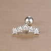 1PC 316L Stainless Steel Geometry Stud Earrings For Women Star Moon Lobe Daith Helix Cartilage Earring Piercing Jewelry - Image 23