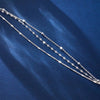 Sparking Silver Chain Bracelets For Women Elegant Three Layer Geometric Bead Bracelet Party Wedding Jewelry - Image 6